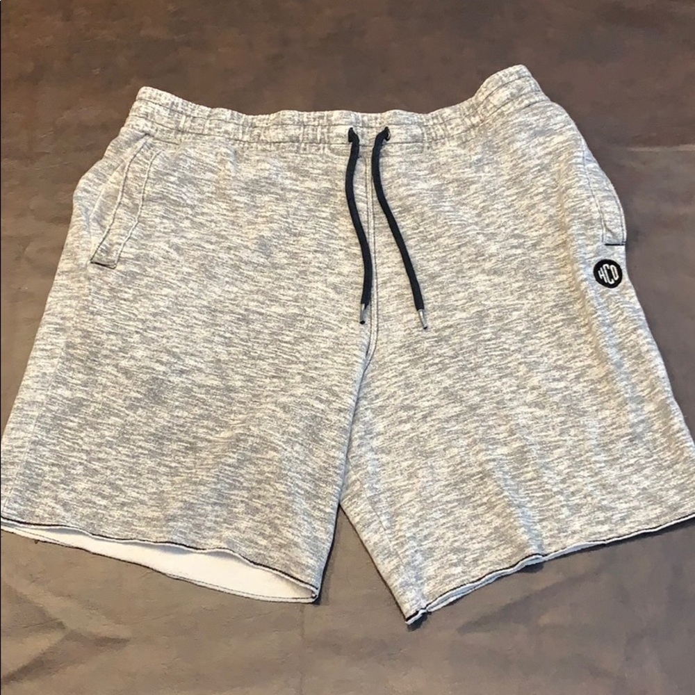 grey hollister sweat shorts